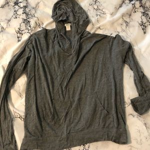 Hooded long sleeve shirt